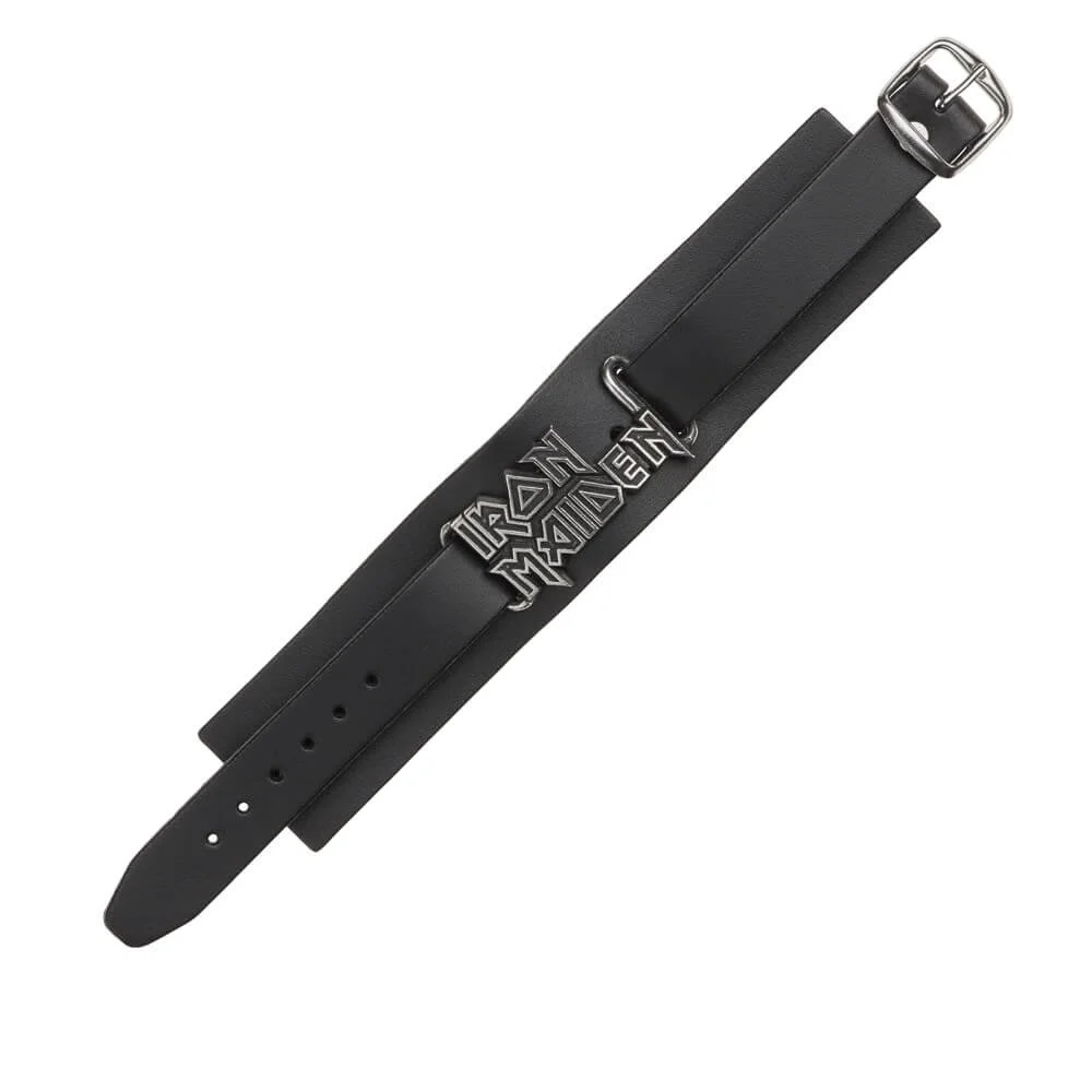 Iron Maiden: Leather Wristband — Metal Babe Mayhem